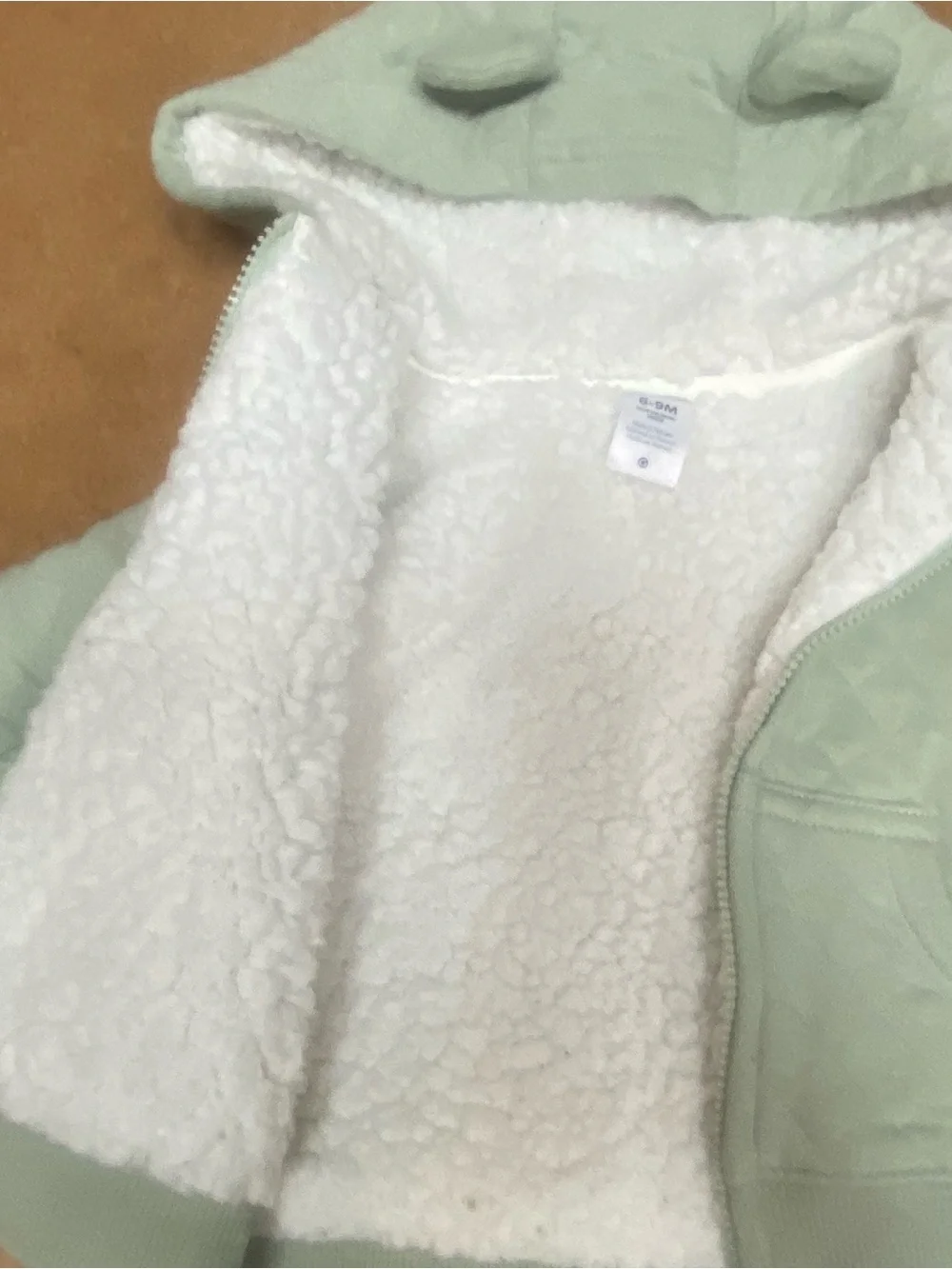 Carter's Mint Green Quilted Hooded Jacket with Sherpa Lining
